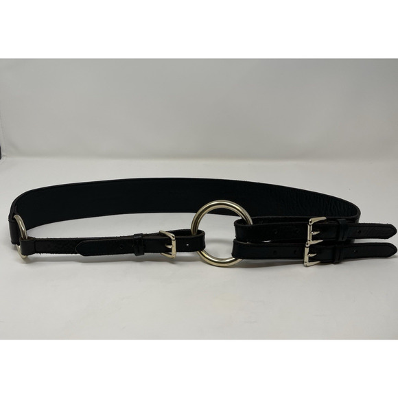 Lauren Ralph Lauren Accessories - Lauren Ralph Lauren Tri-Strap O-Ring Leather Belt Women's XL Retail $115.00